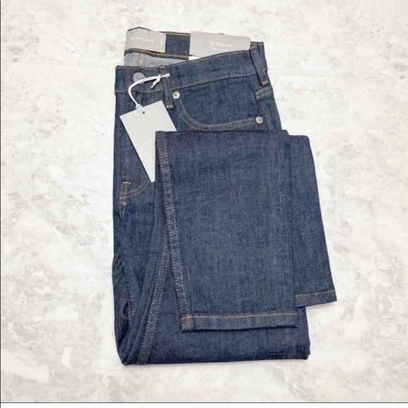 NWT Everlane Skinny Jeans 25 – Mid Rise Ankle Crop Dark Wash Stretch Denim Class - Picture 6 of 12